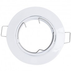 Σποτ Στρογγυλό Χωνευτό Κινητό Μεταλλικό Λευκό 9251R/W